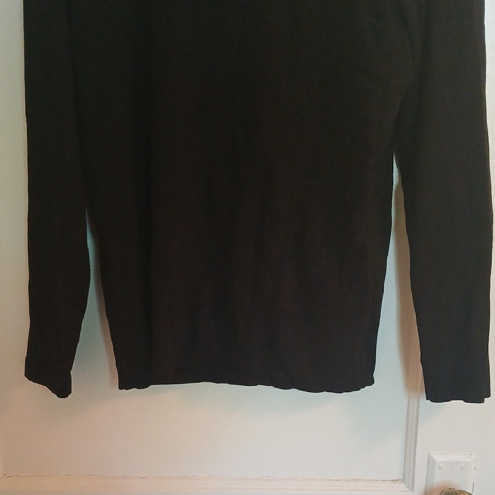 Chico' Black Turtle Neck Sweater Classic Knit - Picture 2 of 11